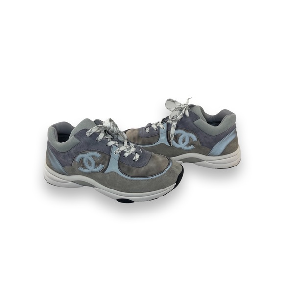 Chanel Low Top Trainer CC "Dark Grey" "3M" - Picture 3 of 16